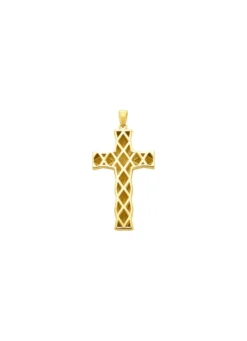 Klassischer Kreuz-Anhänger mit Struktur