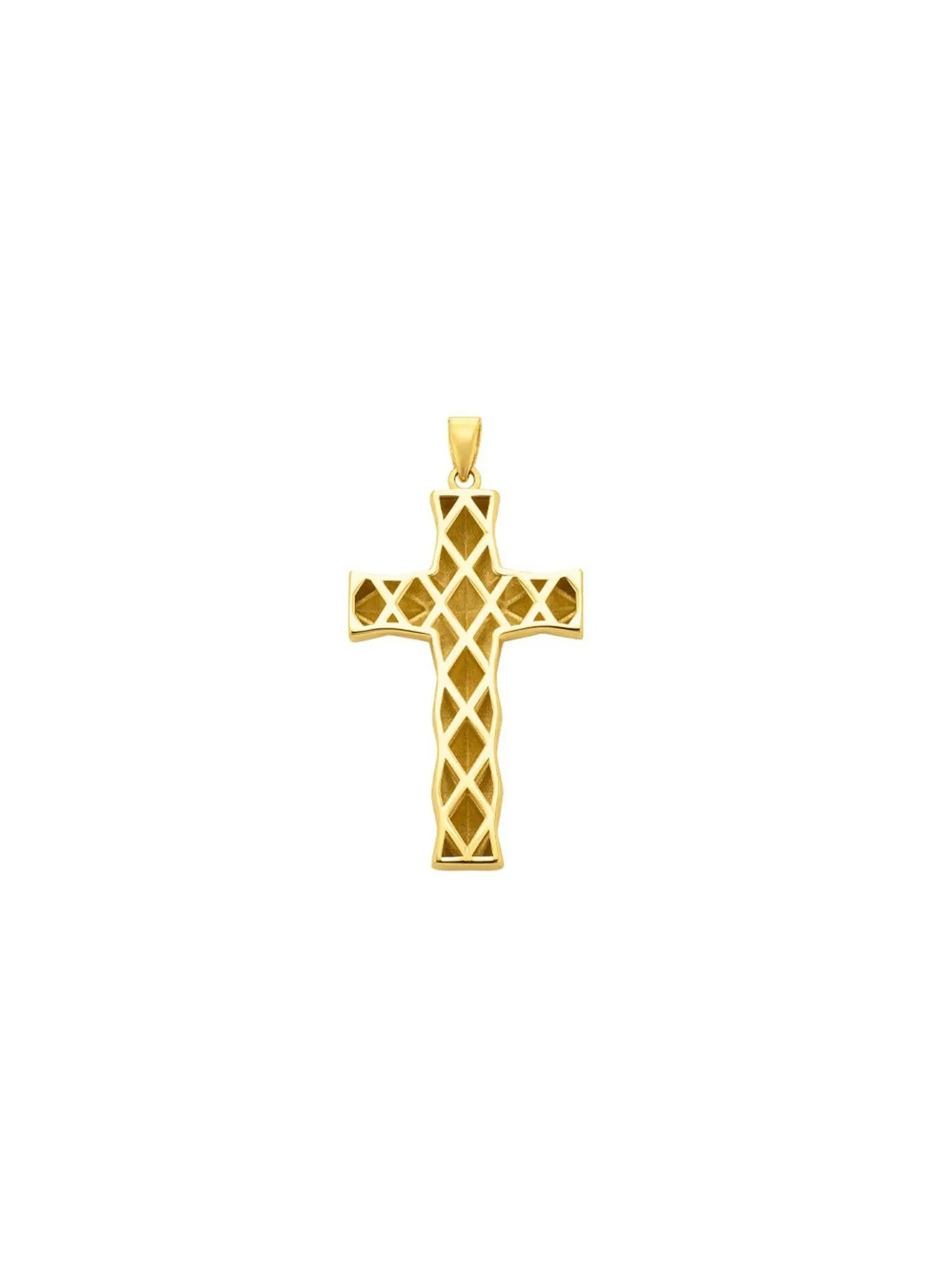 Klassischer Kreuz-Anhänger mit Struktur