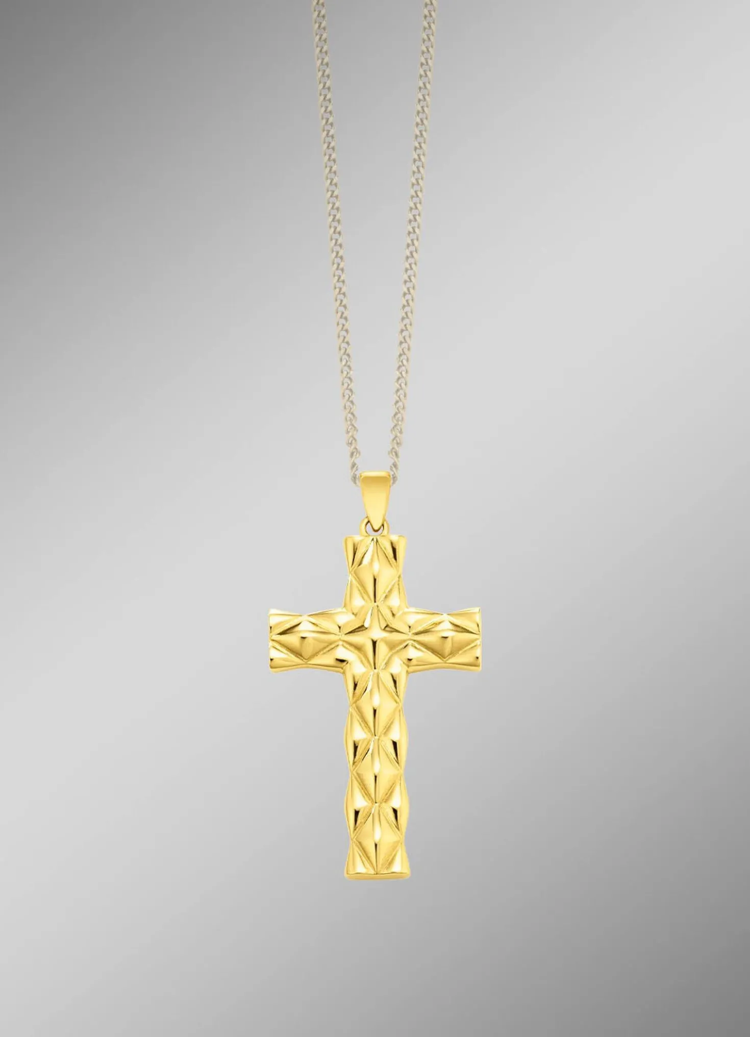 Klassischer Kreuz-Anhänger mit Struktur