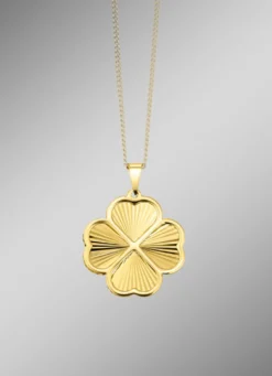 Kleeblatt-Anhänger aus Gold