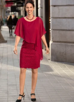 Kleid in 2-in-1-Optik