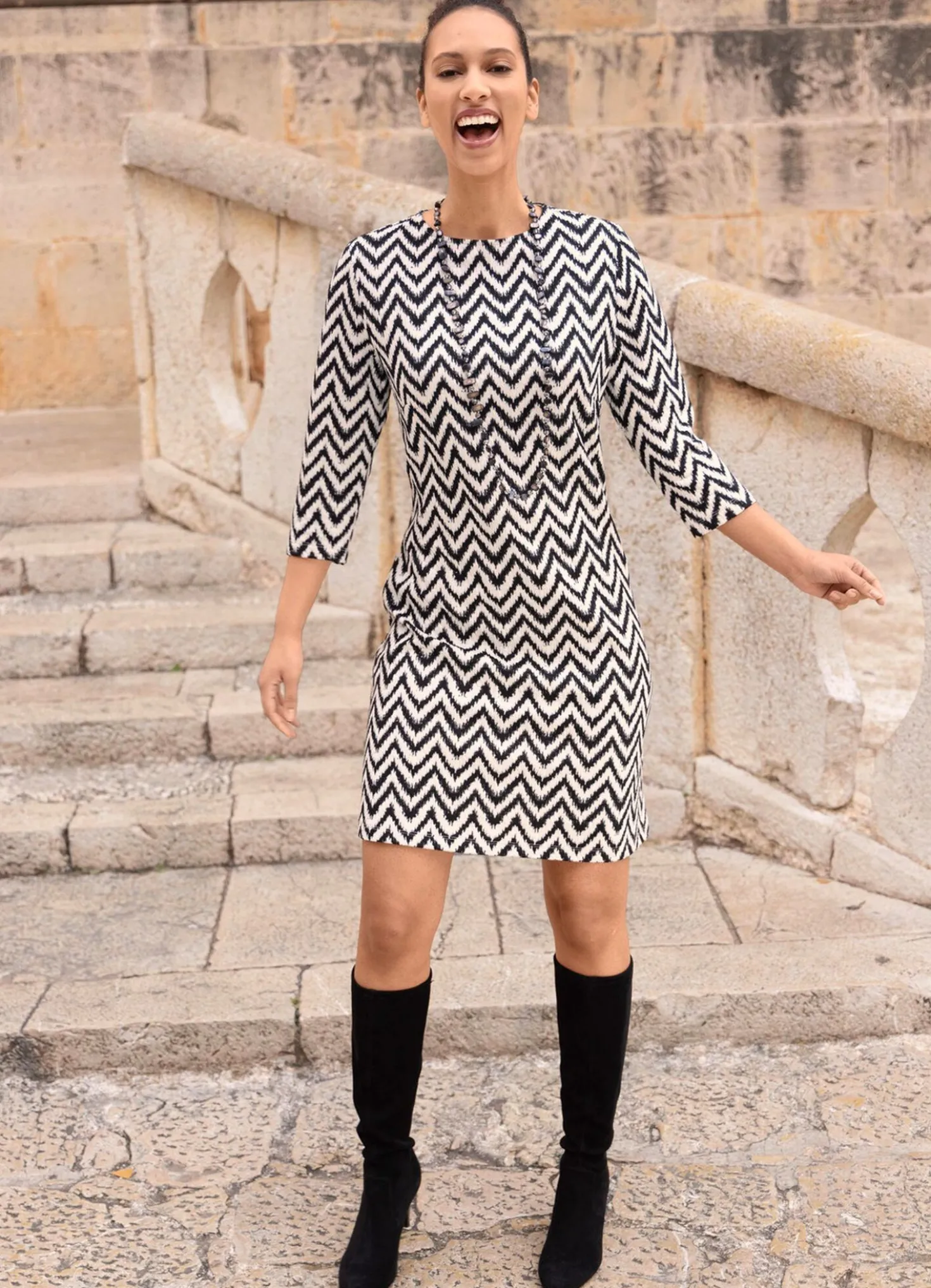 Kleid in Schlupfform