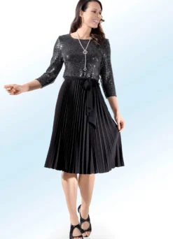 Kleid mit Chiffon-Bindeband