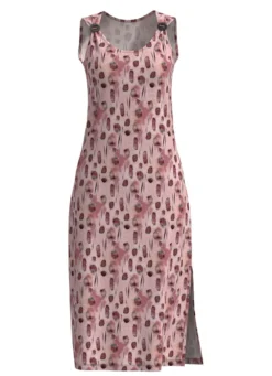 Kleid mit farbbrillantem Druckdessin, ärmellos