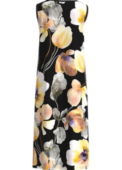 Kleid mit farbbrillantem Druckdessin