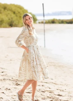 Kleid mit Hemdkragen