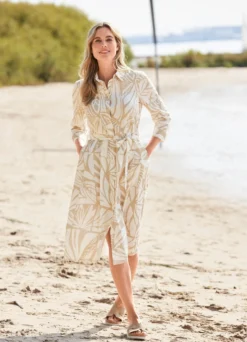 Kleid mit Hemdkragen