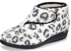 Klett-Stiefelette aus kuscheligem Plüsch