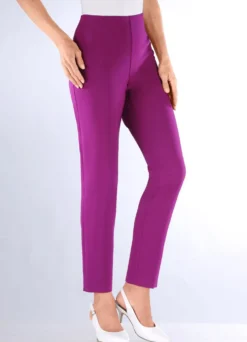 Knöchellange Hose mit angeschnittenem Bund