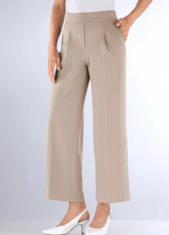 Knöchellange Hose mit weitem Bein