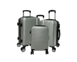 Koffer-Set mit 4 Leichtlauf-Doppelrollen
