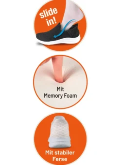 Komfort-Sliding Stretch Sneaker Memory Foam
