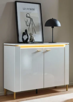 Kommode mit LED-Beleuchtung und Softclose