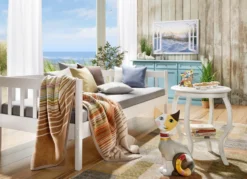 Kompaktes Sofabett aus massivem Kiefernholz