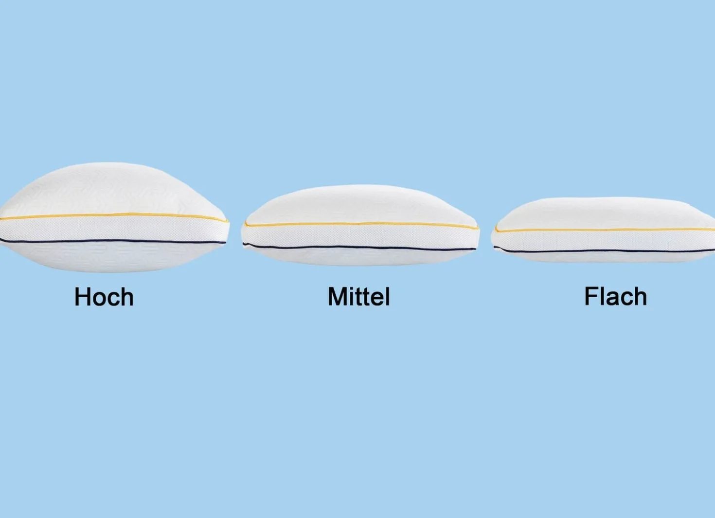 Kopfkissen mit Gelschaumflocken-Füllung