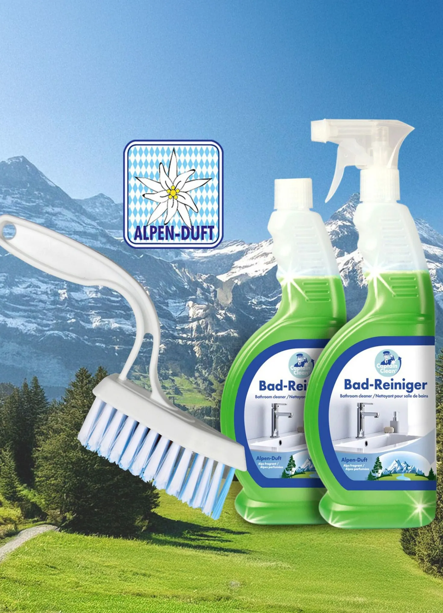 Kraftvoller Badreiniger, 2er-Set