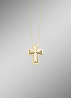 Kreuz-Anhänger mit Brillanten
