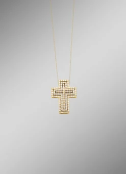 Kreuz-Anhänger mit Brillanten