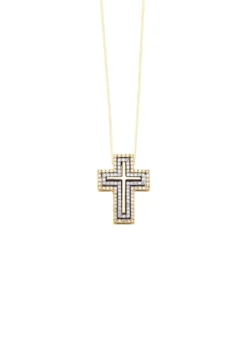 Kreuz-Anhänger mit Brillanten