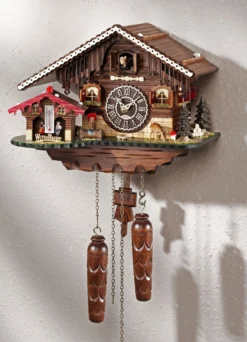 Kuckucksuhr mit Wetterhaus