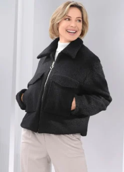 Kurzjacke aus feinem Bouclé