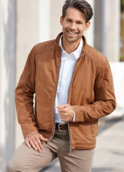 Kurzjacke aus Nubukleder