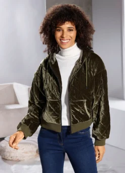 Kurzjacke aus Samt