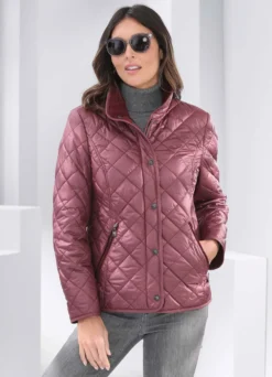 Kurzjacke mit Rautenstepp