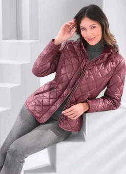 Kurzjacke mit Rautenstepp