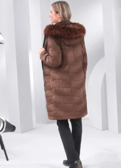 Kurzmantel mit umschlagbaren Ärmeln