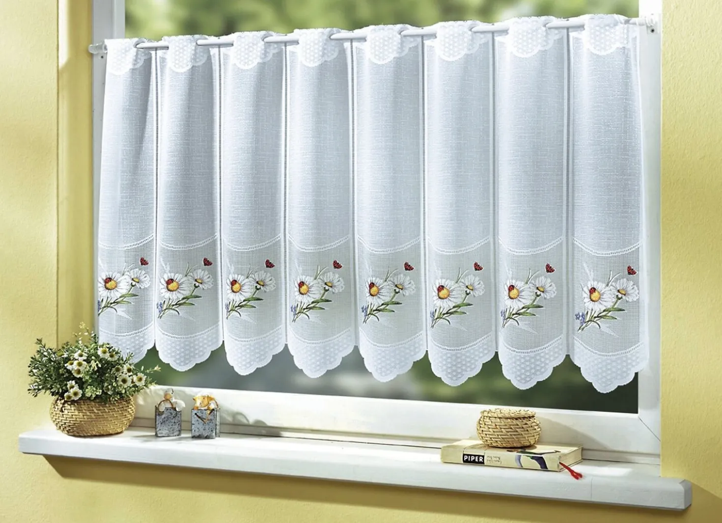 Kurzstore mit hübschen Margeriten-Motiven