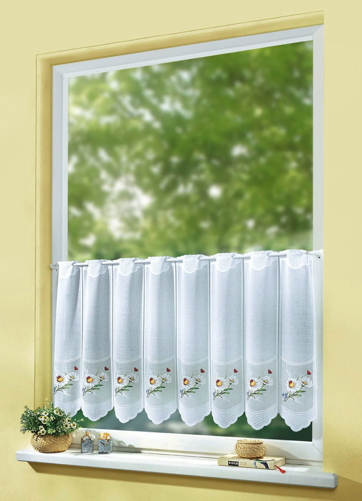 Kurzstore mit hübschen Margeriten-Motiven