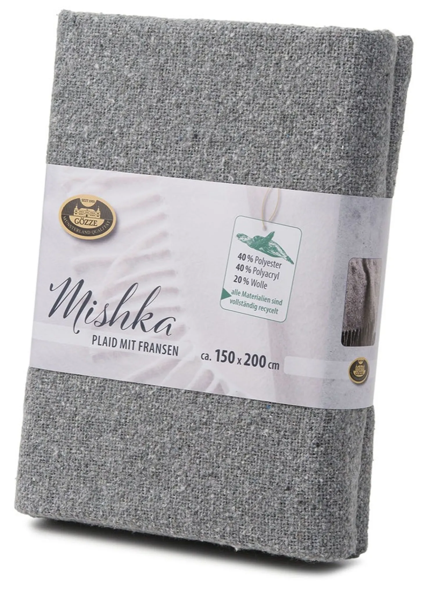Kuschelige Schlafdecke mit Fransen