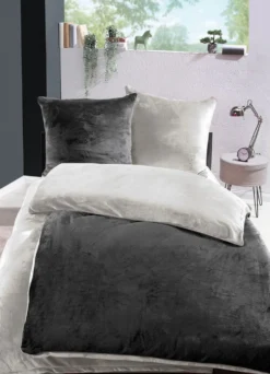 Kuschelig weiche Wendebettwäsche-Garnitur mit Cashmere Touch