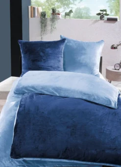 Kuschelig weiche Wendebettwäsche-Garnitur mit Cashmere Touch