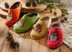Kuschelwarmer Hausschuh aus Wollfilz