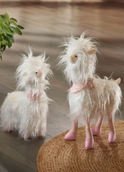 Lama mit flauschigem Kunstfell