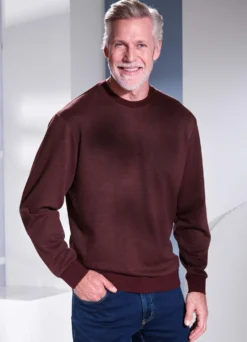 Langarmshirt mit rundem Halsausschnitt