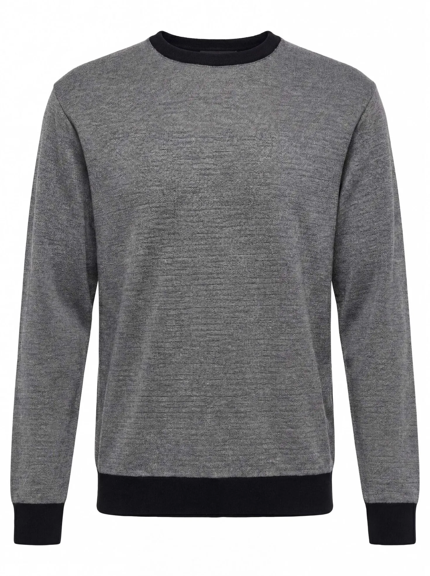 Langarmshirt mit rundem Halsausschnitt