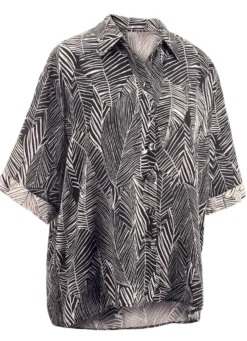 Laurina Bluse mit kurzen Ärmeln