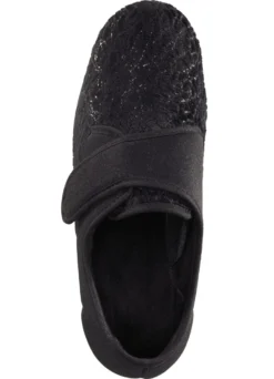 Laurina, klassische Damen-Klettschuhe, mit elastischem Samt