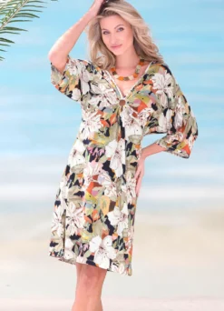 Laurina Kleid mit farbbrillantem Druckdessin