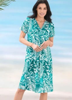 Laurina Kleid mit farbbrillantem Druckdessin