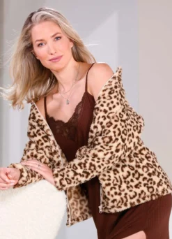 Laurina Lounge-Jacke aus Plüsch