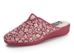 Laurina Pantoffel mit Blumen-Stickerei