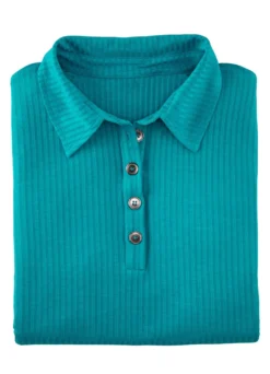Laurina Poloshirt mit Knopfleiste