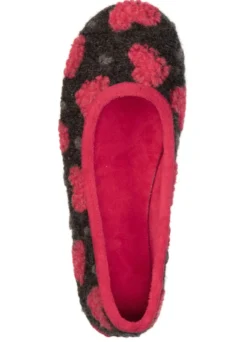 Laurina, stylische Damen-Ballerinas, mit Herzchen-Dessin