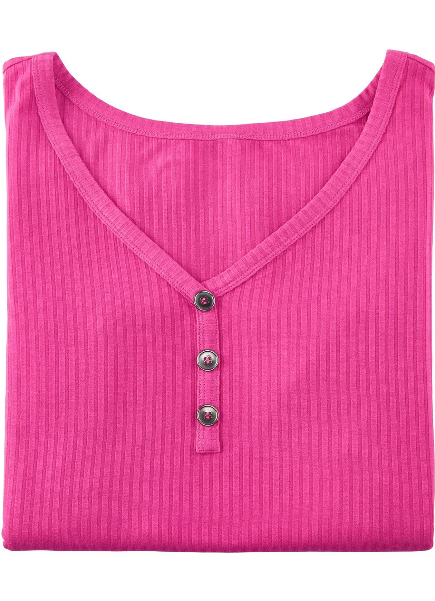 Laurina Trägershirt mit Zierknopfleiste