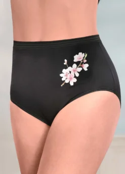 Laurina Viererpack Slips mit Blumenmotiv