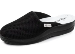 Laurina, Zweierpack, klassische Damen-Hausschuhe, Weite G, aus Mesh-Material